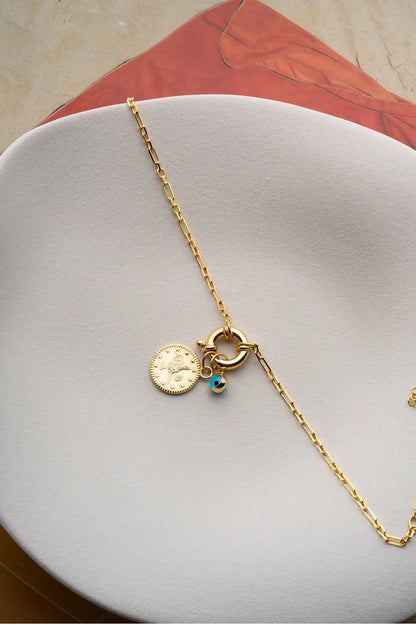 OttomanCharm 925 – Reşat Altın Detaylı Bileklik