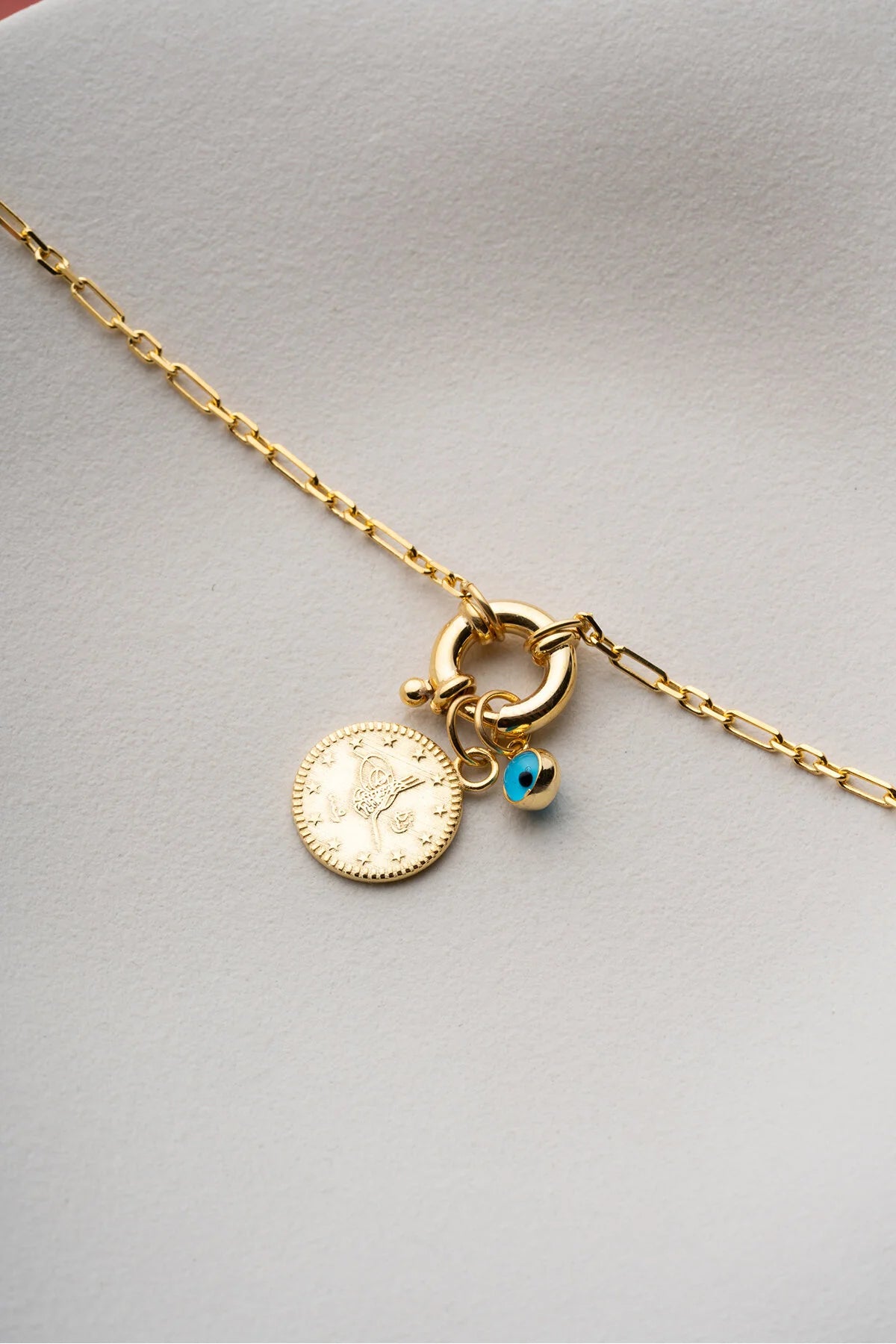 OttomanCharm 925 – Armband mit Reşat-Münze & Nazar