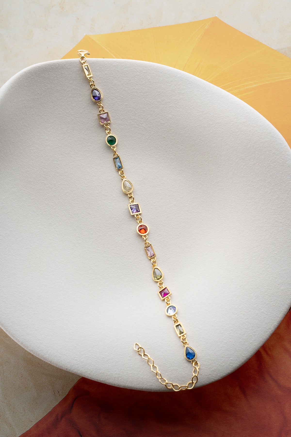 Serenay stone colored bracelet - gold plated