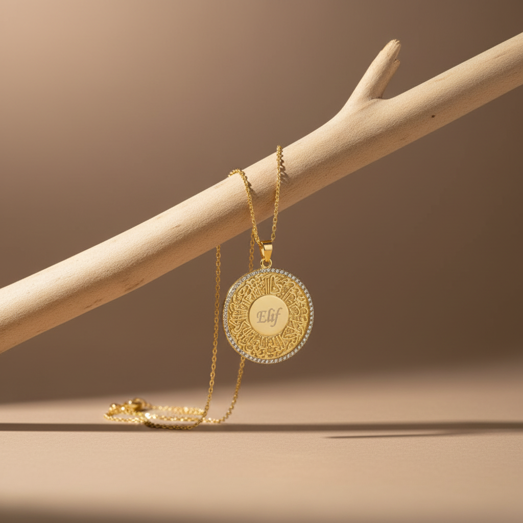 Named Nazar Prayer Necklace - 925 Sterling Silver