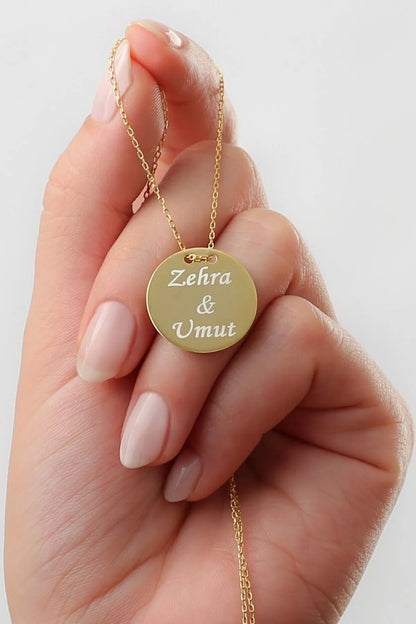 Medaillon Name Silber Halskette