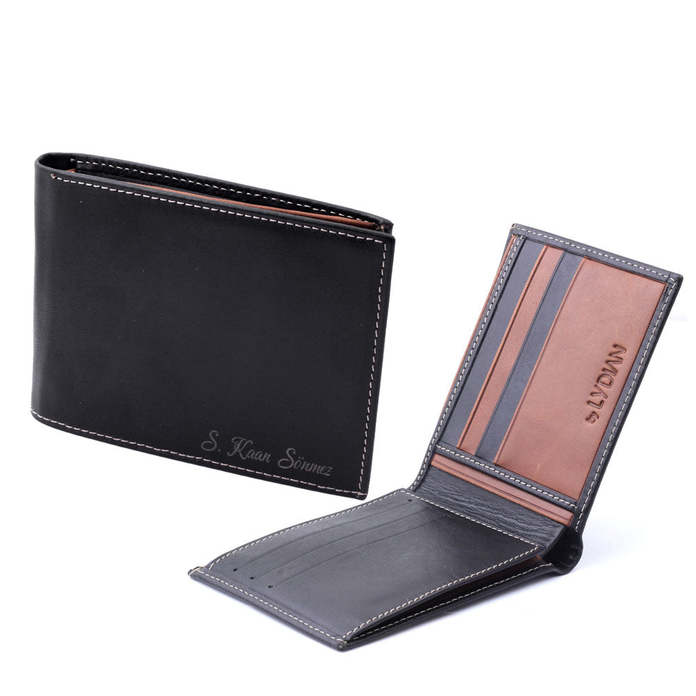 Özel Kutulu Deri Cüzdan ve 925 Ayar Gümüş Tesbih Seti 1