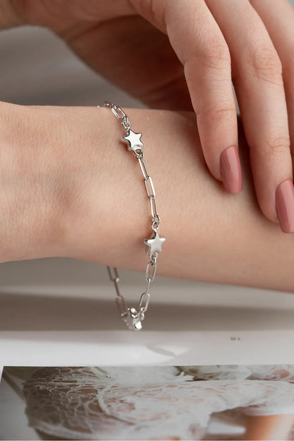 925 Sterling Silver Star Bracelet