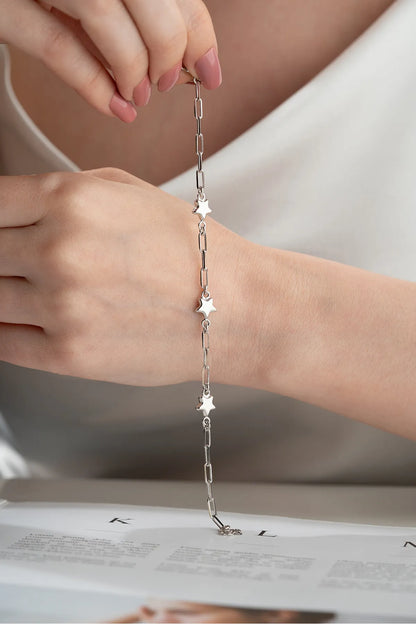 925 Sterling Silver Star Bracelet