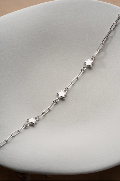 925 Sterling Silver Star Bracelet