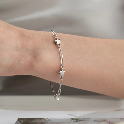 925 Sterling Silver Star Bracelet