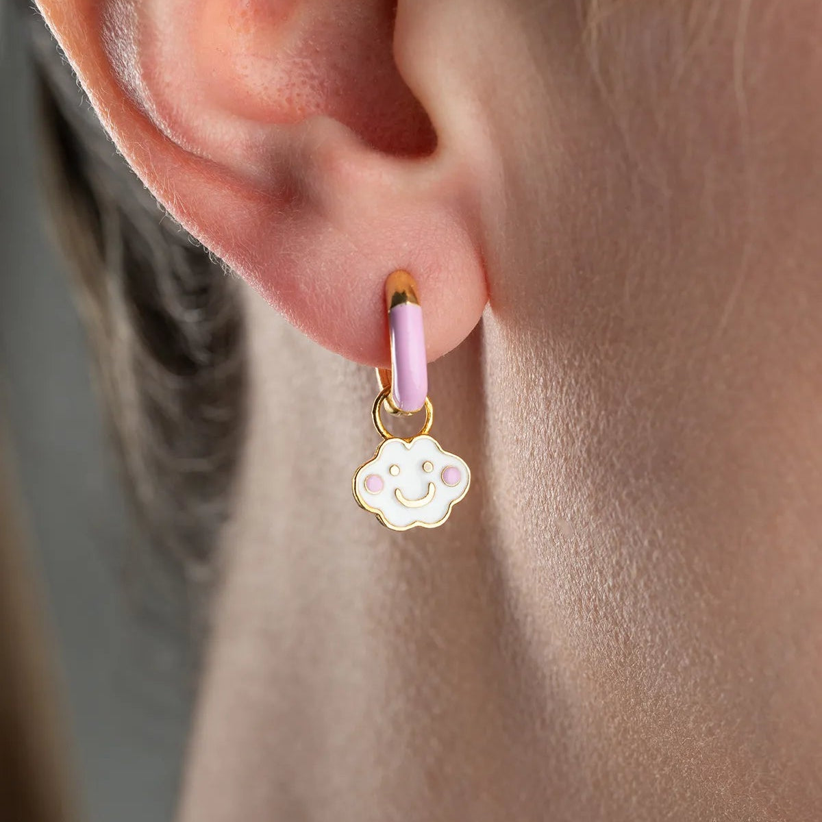 925 Silver Cloud Kids Earrings