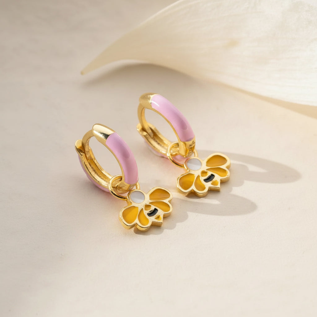 925 Silver Bee Kids Earrings