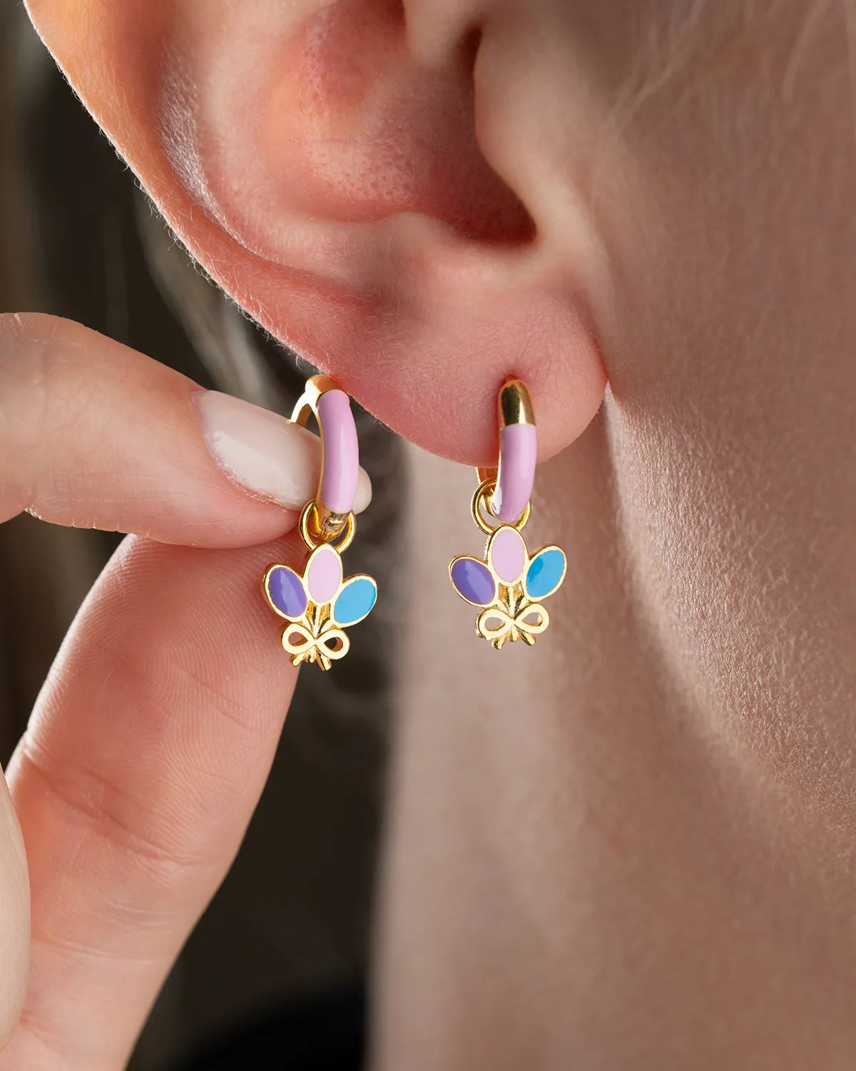 925 Silver Balloon Kids Earrings