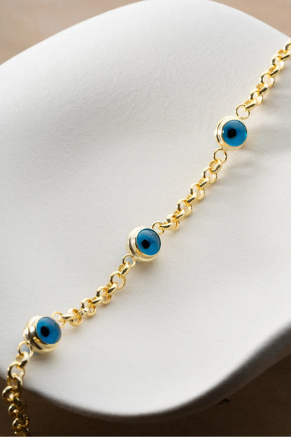 925 Ayar Gümüş Nazar Göz Bileklik