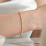 925 Ayar Gümüş Gold Trend Bileklik