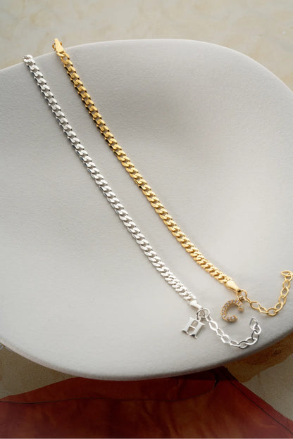 925 Bracelet à double bracelet personnalisé en argent sterling