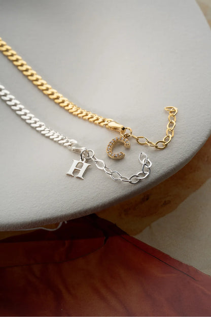 925 Bracelet à double bracelet personnalisé en argent sterling