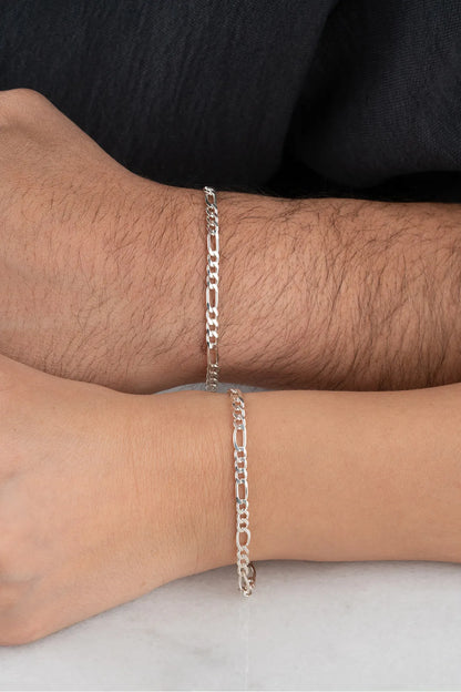 925 Bracelet à double bracelet personnalisé en argent sterling