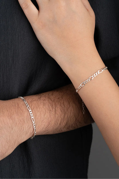 925 Bracelet à double bracelet personnalisé en argent sterling