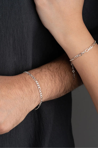 925 Bracelet à double bracelet personnalisé en argent sterling