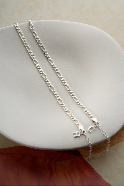 925 Bracelet à double bracelet personnalisé en argent sterling