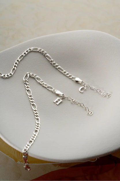 925 Bracelet à double bracelet personnalisé en argent sterling