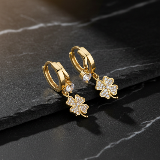 Clover Earrings - 925 Sterling Silver