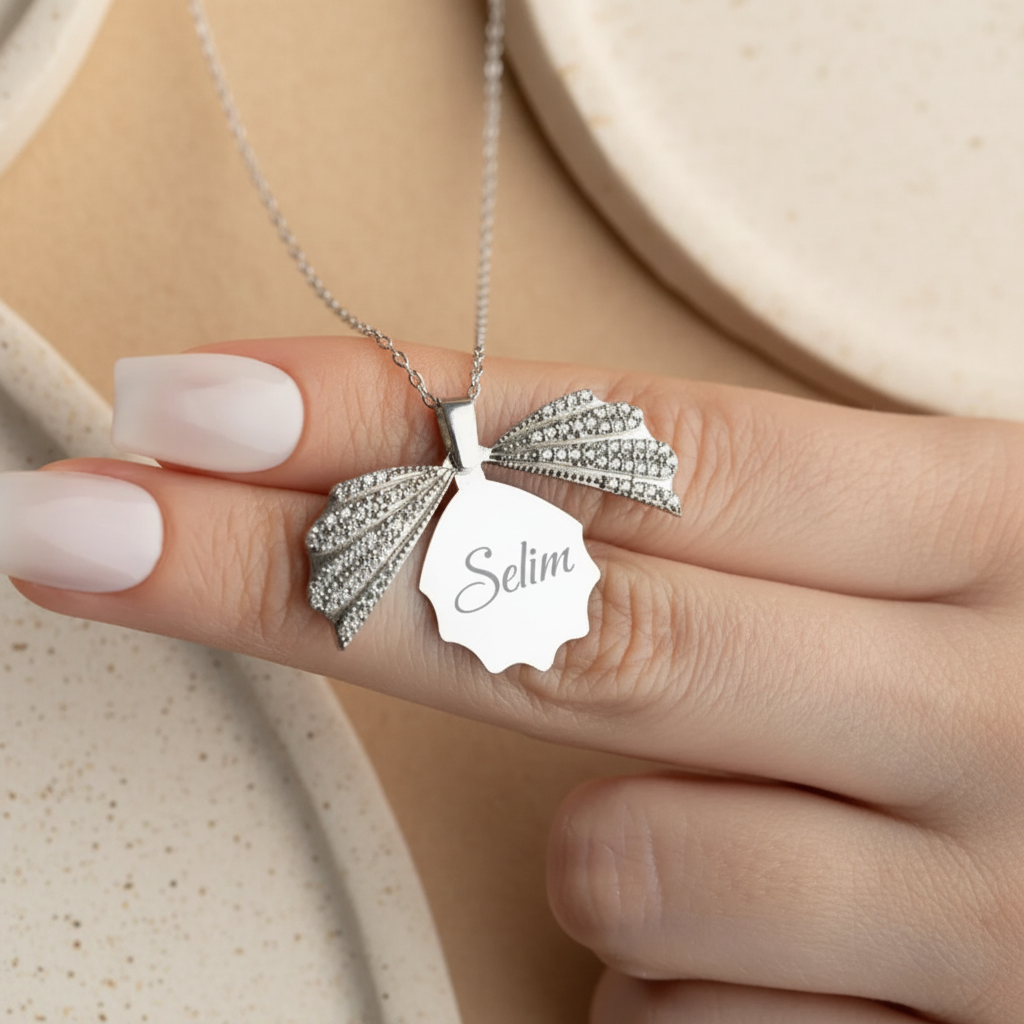 925 Sterling Silver Personalized Sea Shell Necklace