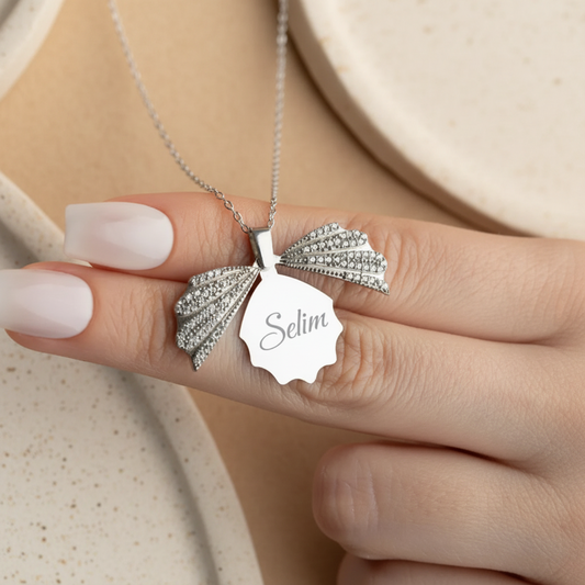  925er Silber Personalisierte Muschel-Kette