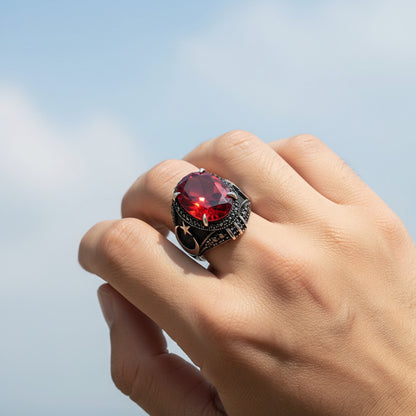 Herrenring 925er Silber mit Zirconia