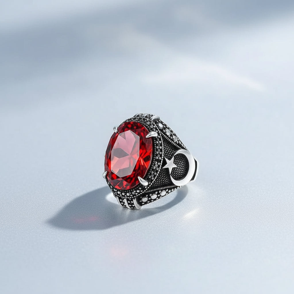 Herrenring 925er Silber mit Zirconia