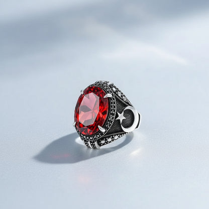 Herrenring 925er Silber mit Zirconia