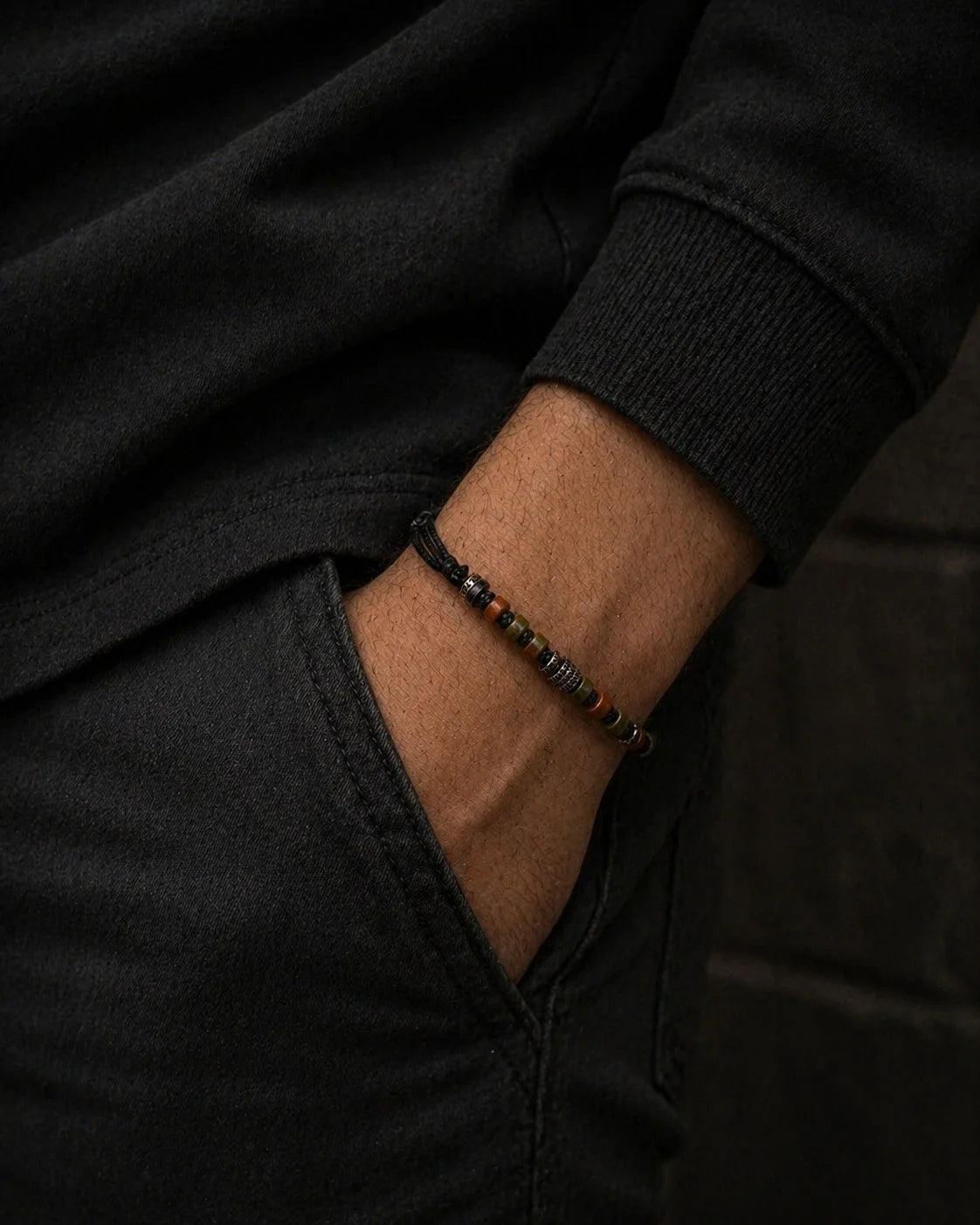 Unakit Makramee Herrenarmband | 925 Silber