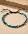Turquoise Macrame Men's Bracelet | 925 Sterling Silver