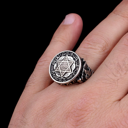 Seal Suleyman 925 sterling silver ring and necklace combination