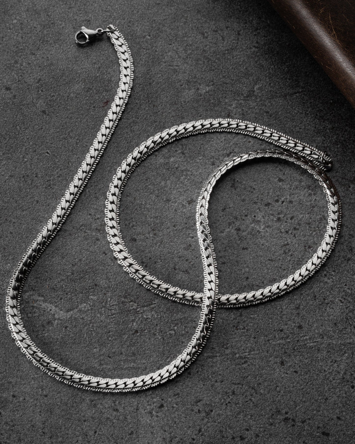 CORE – Minimal Gümüş Erkek Zinciri (925 Ayar)