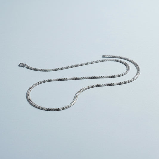 CORE – Minimal Gümüş Erkek Zinciri (925 Ayar)