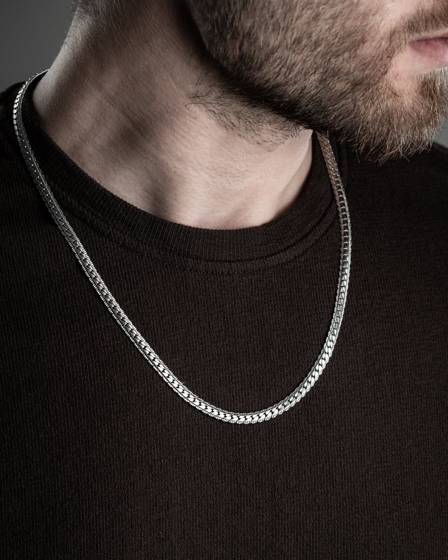 CORE – Minimal Gümüş Erkek Zinciri (925 Ayar)