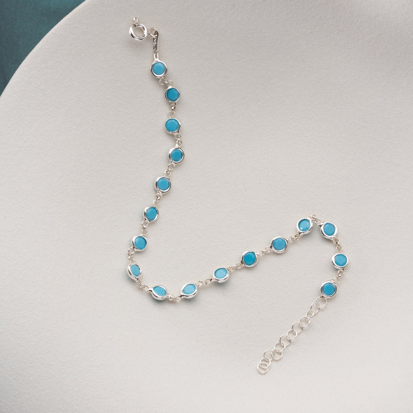 AZURA Turquoise Stone Bracelet | 925 Sterling Silver