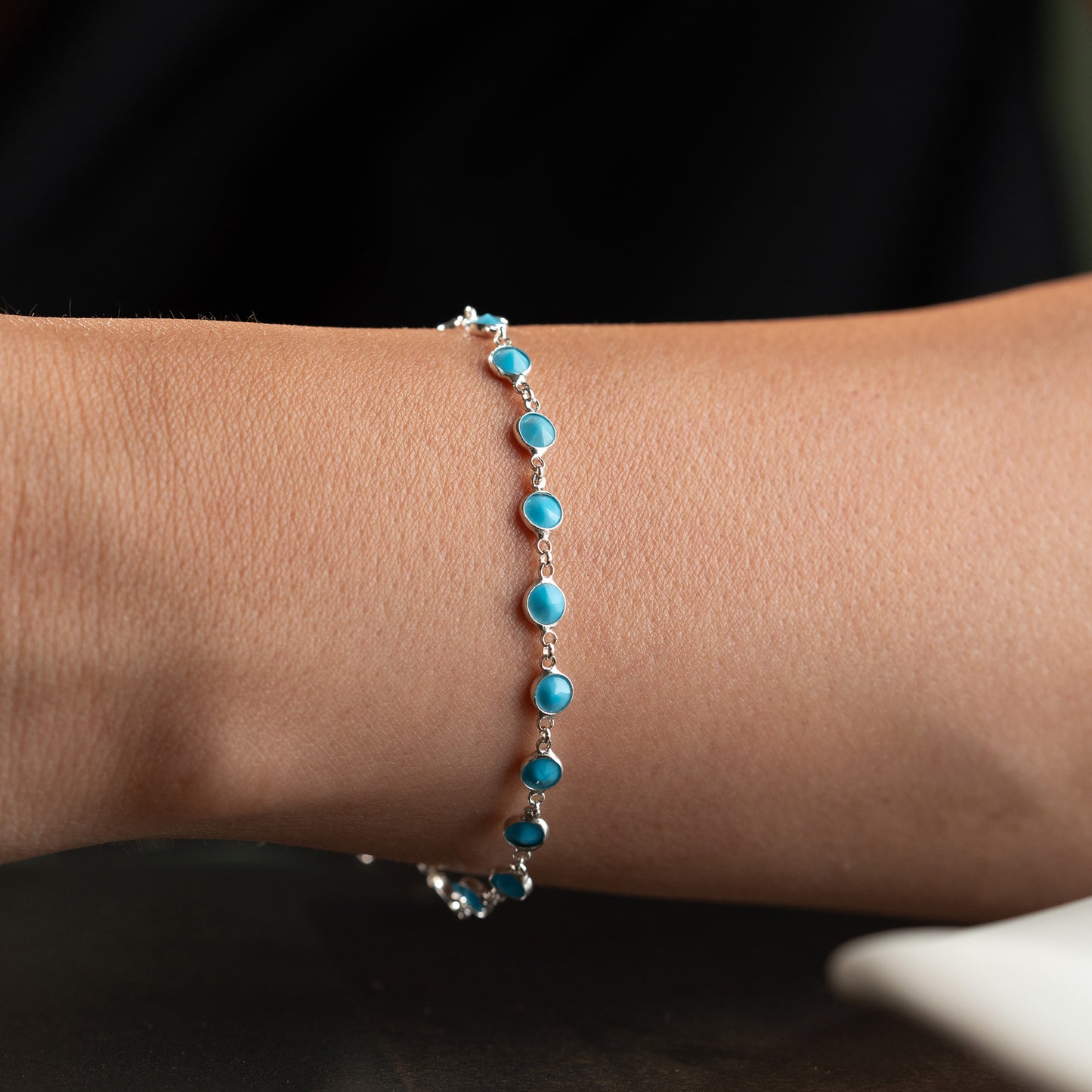 AZURA Turquoise Stone Bracelet | 925 Sterling Silver