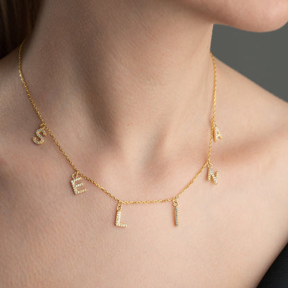 Collier prénom Aurora – Argent sterling 925 & Zircon