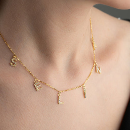 Collier prénom Aurora – Argent sterling 925 & Zircon