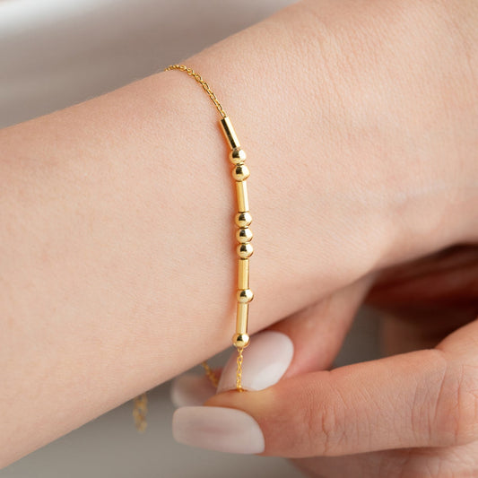 Minimal Armband – 925 Silber – Vergoldet & Versilbert