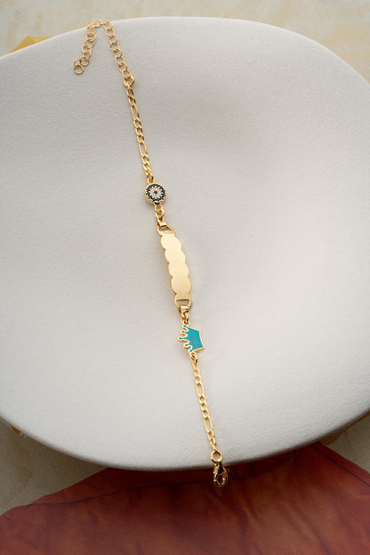 Kişiye Özel Çocuk Bilekliği – 925 Ayar Gümüş