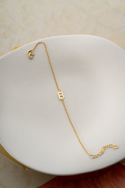 Bracelet de lettre - 925 argent sterling