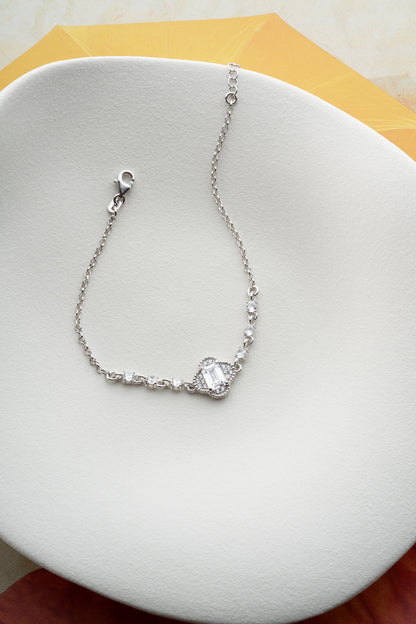 925er Silberarmband mit Zirkonsteinen