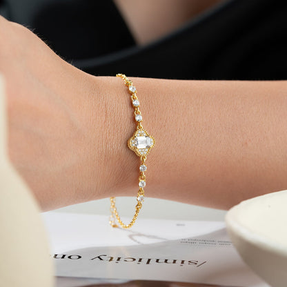 925er Silberarmband mit Zirkonsteinen