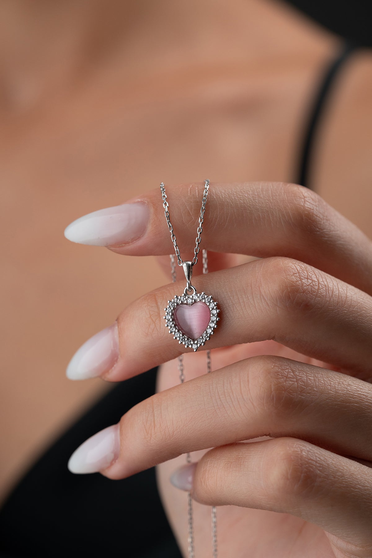 Kalp Aşk Kolye - 925 Ayar Gümüş