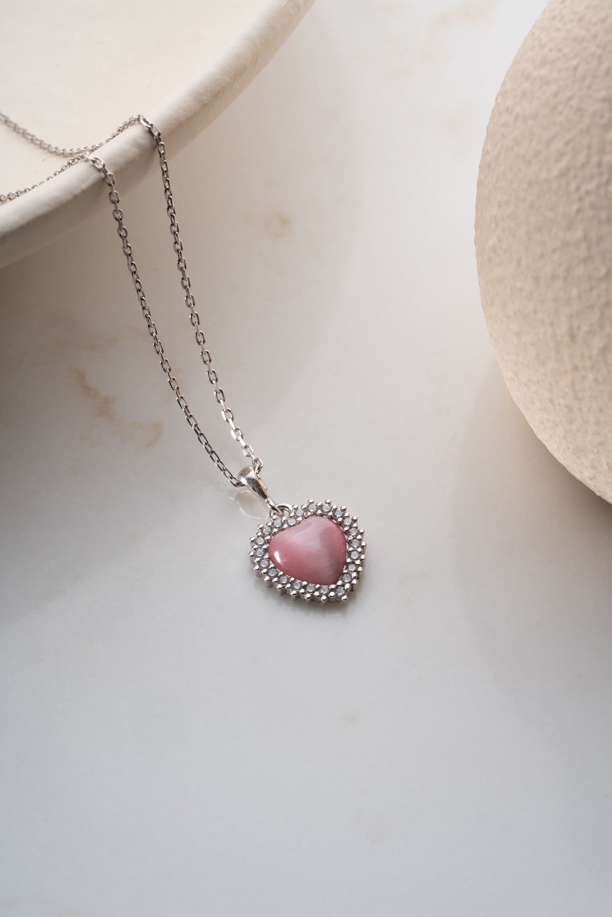 Kalp Aşk Kolye - 925 Ayar Gümüş