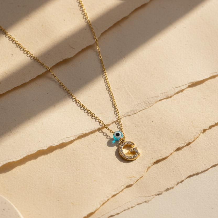 Collier de perle nazar de l'oeil maléfique