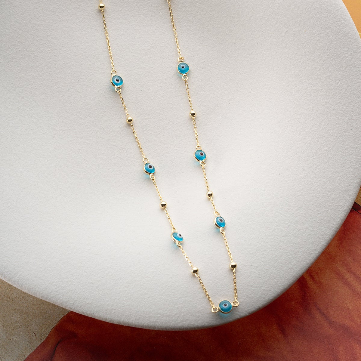 Nazar Kette – 925 Sterling Silber – Blue Aura