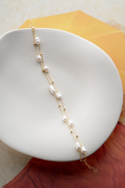 Elara İncili Bileklik – 925 Ayar Gümüş