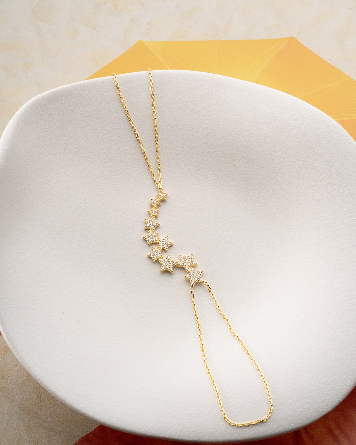 Star Stone Detail Gold Plated Sahmeran