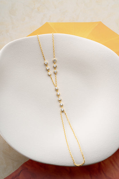 Pierre ronde détaillée en or şahmeran